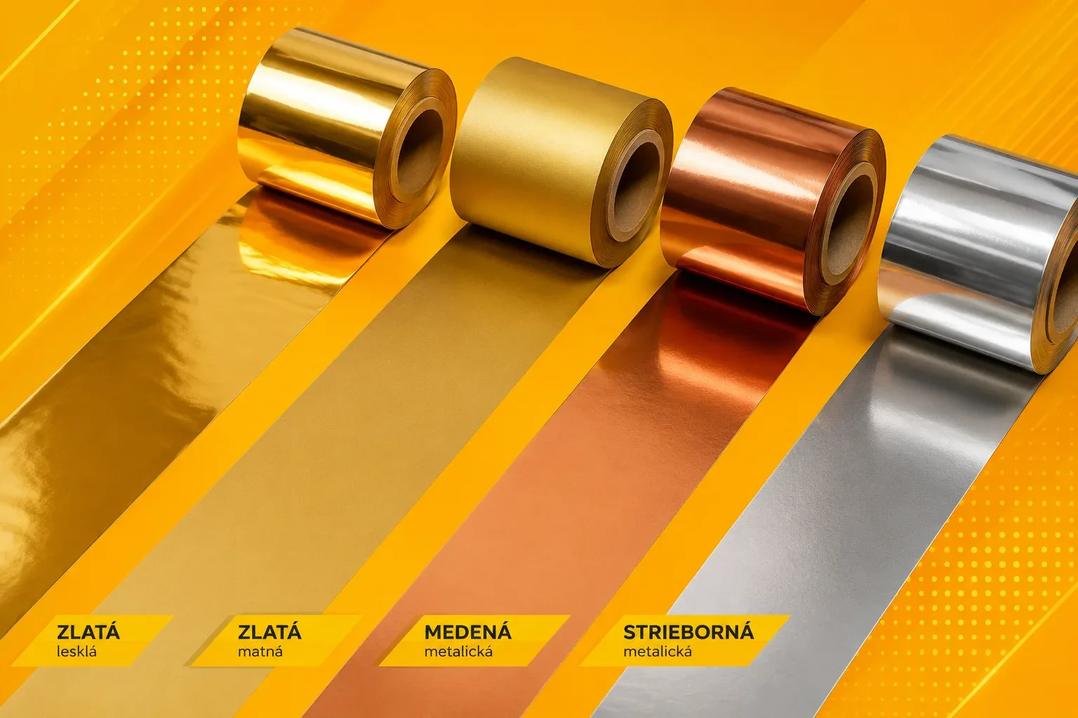 Horúca razba zlatou fóliou – proces hot stampingu