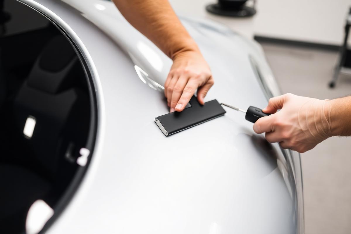 Aplikácia polepu na auto – car wrap Ďuvel
